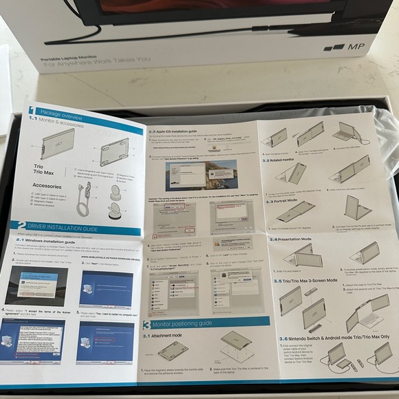 Laptop 2nd monitor extender- Mobile Pixels TRIO - Picture 2 of 11
